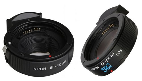 KIPONのXマウントカメラでAF撮影可能なEFレンズ用マウントアタプターが